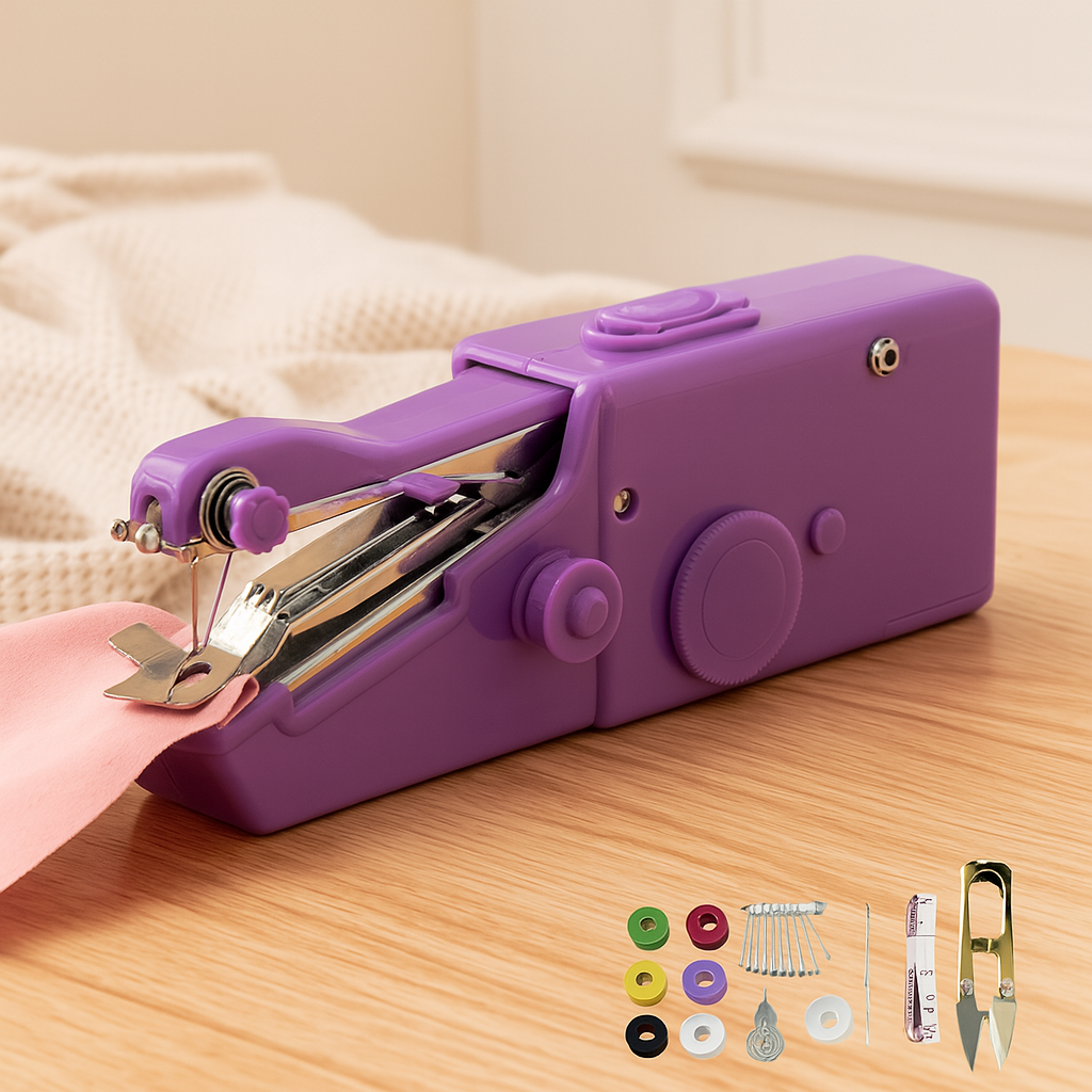 SwiftSew – Tragbare handgehaltene Nähmaschine für schnelle Reparaturen