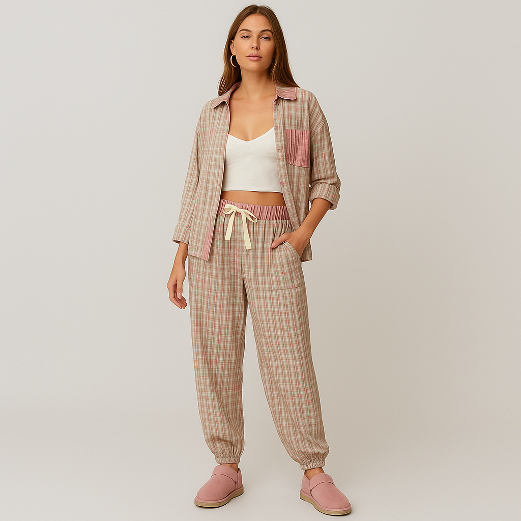 Lockeres Pyjama-Set