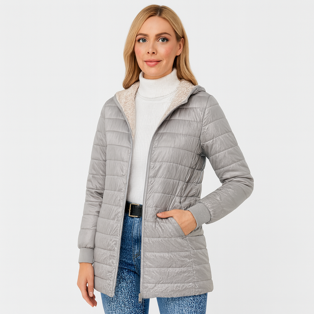 Norah Wintermantel mit Fleecefutter – Mit Kapuze und ultrabequem