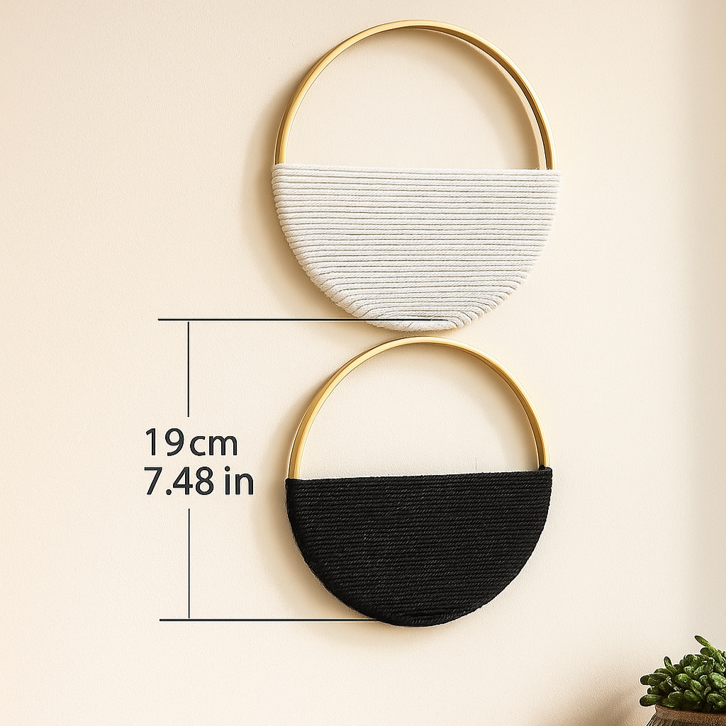 Willowloop – Circulares Makrame-Wandsdekor mit symmetrischem Design