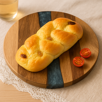 Rundes Schneidebrett aus Akazienholz – Vielseitige Küchenplatte für Steak, Snacks und mehr