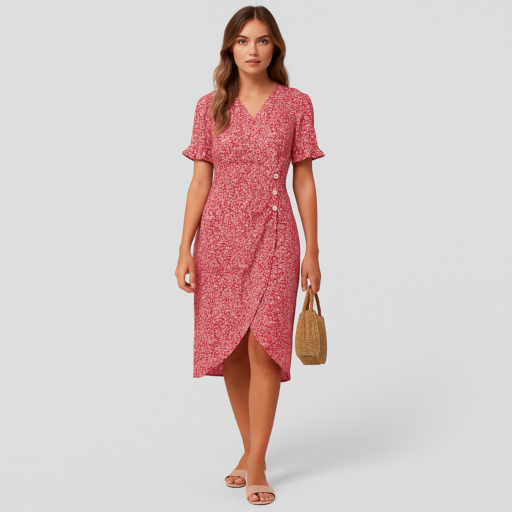 Amélie Ärmellose Blumen Maxikleid – Elegantes Abendkleid