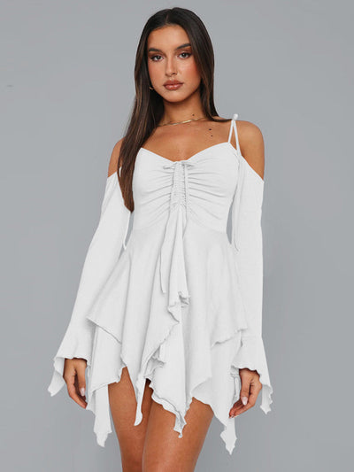 Clara – Schulterfreies Sommerkleid für Damen im Lagenlook