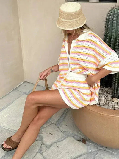 Caressa - Mehrfarbiges Strickset