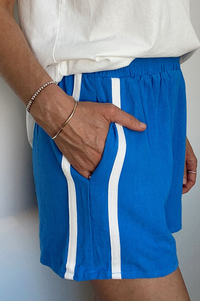 Courtney Lockere Leinen Shorts für Damen