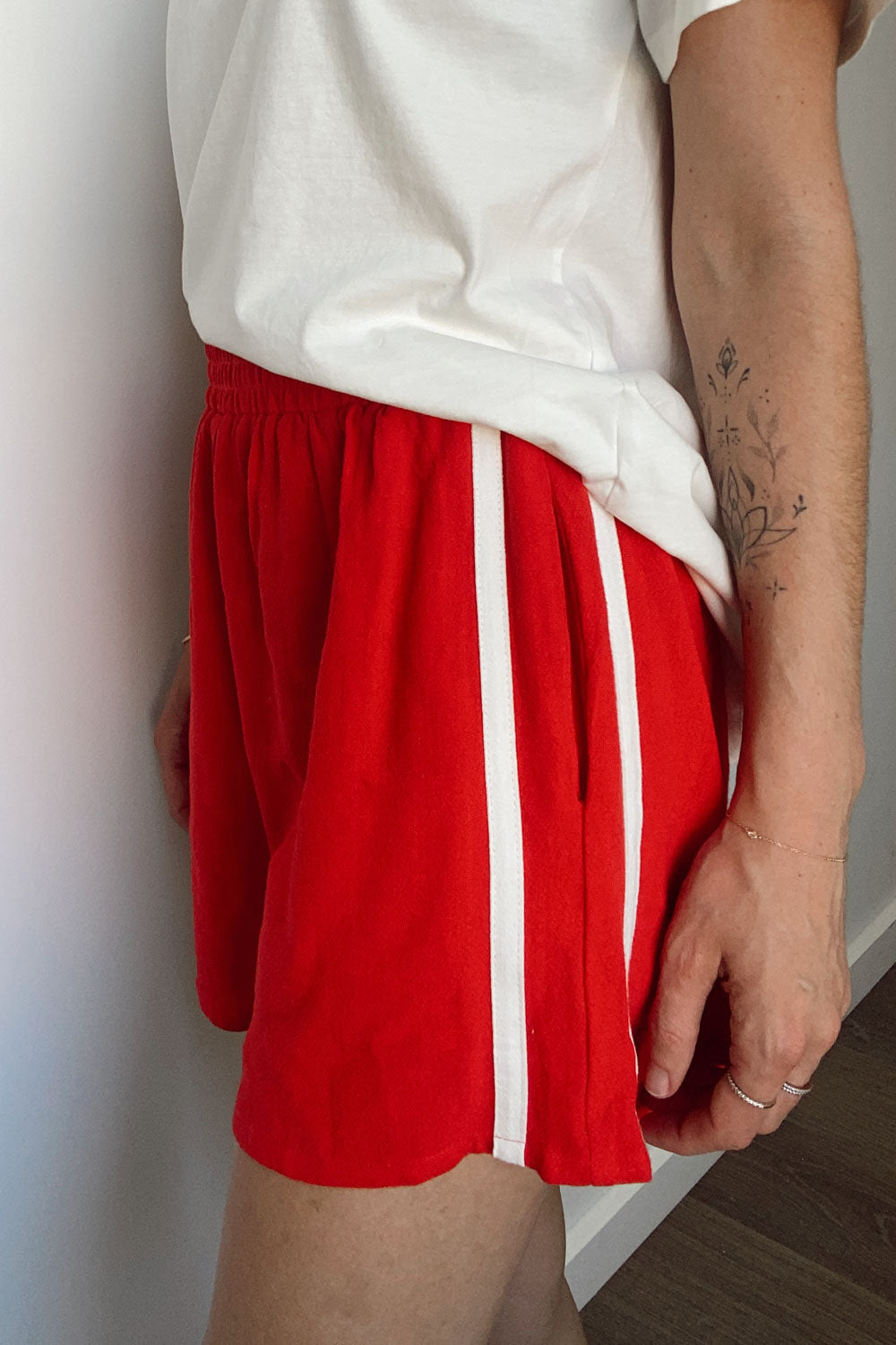 Courtney Lockere Leinen Shorts für Damen