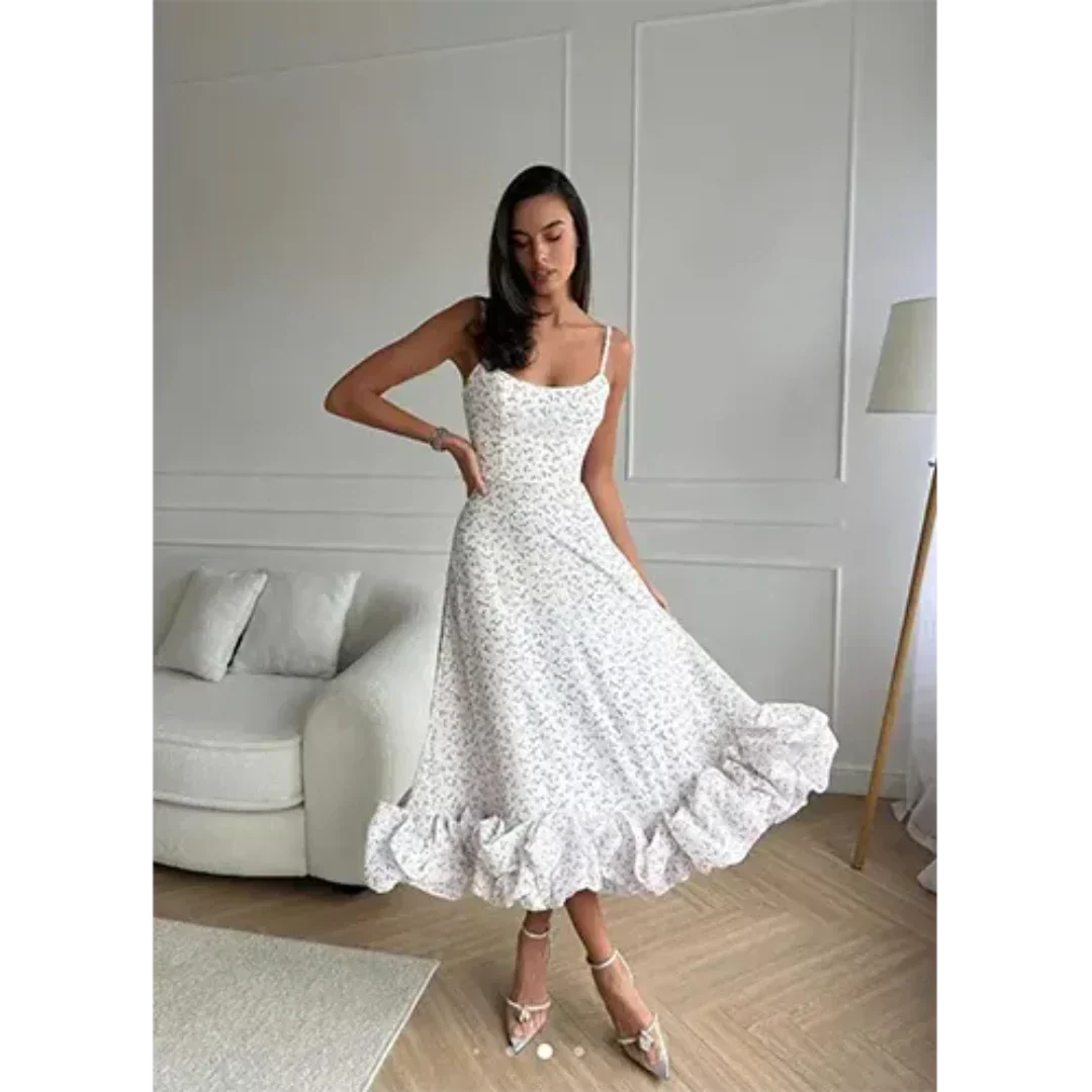 Dahlia - Damen Ärmelloses Partykleid