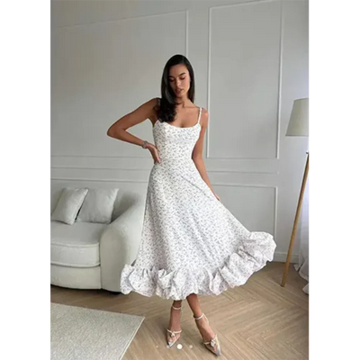 Dahlia - Damen Ärmelloses Partykleid