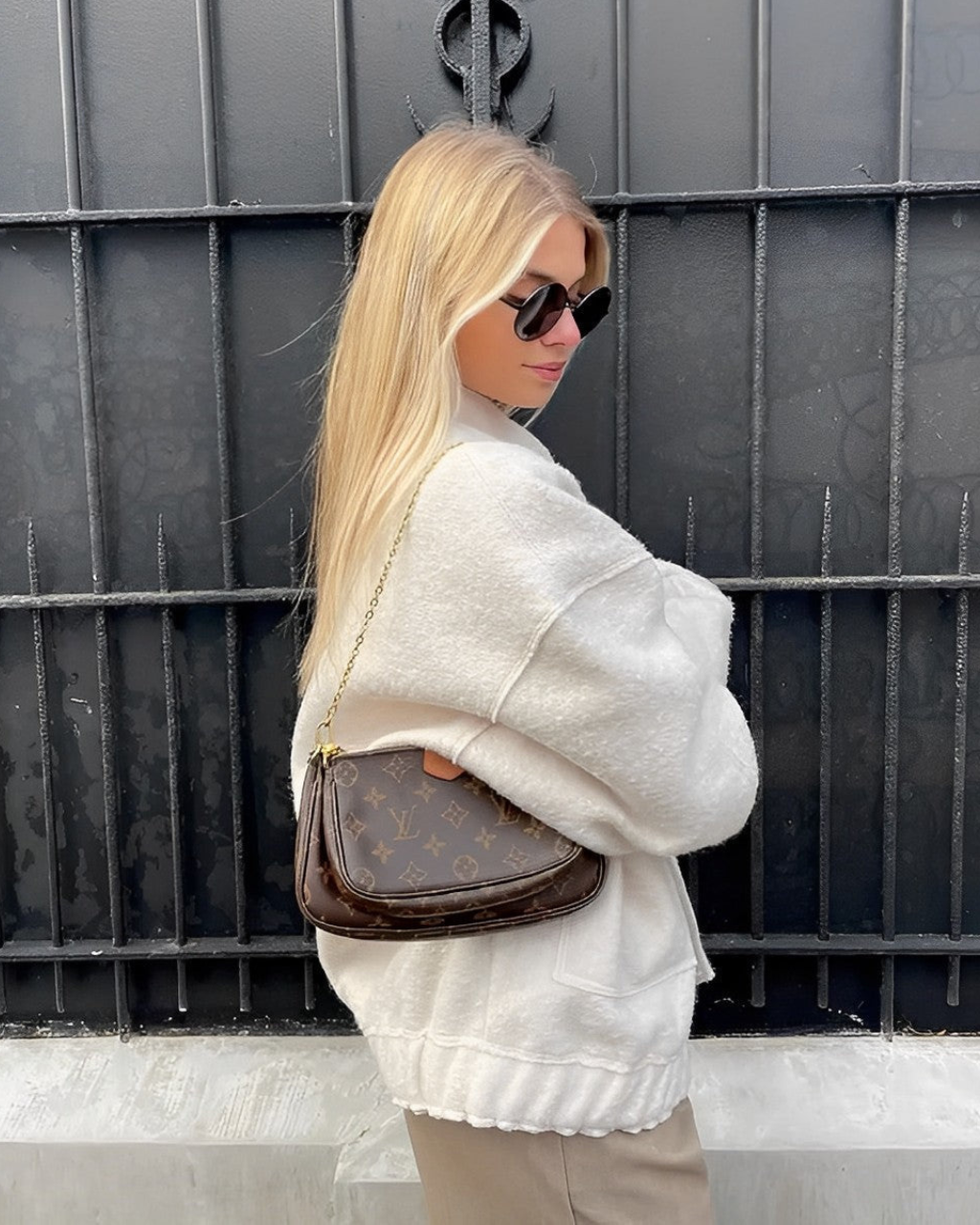 Damen Bomberjacke Baumwolle Oversized Stil