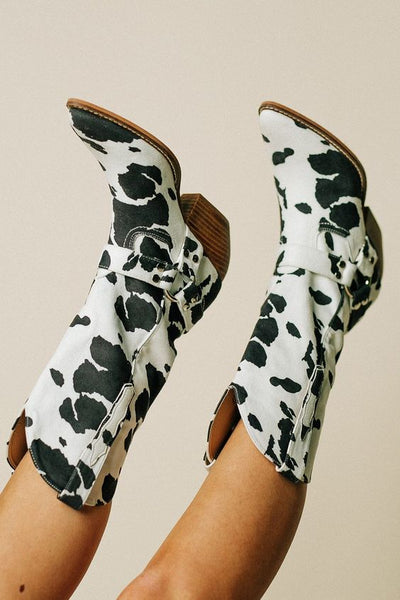 Damen Cowboystiefel Leder Elegant Western Stil