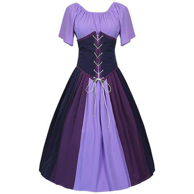 Damen Klassisches Dirndlkleid mit Puffärmeln | Midi