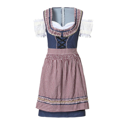 Damen Trachtenkleid Trachtenstoff Traditionell