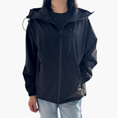 Damen jacke mit Kapuze und Reißverschlusstaschen