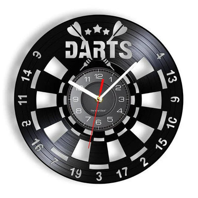 GameTime Vintage Dartscheibe Wanduhr