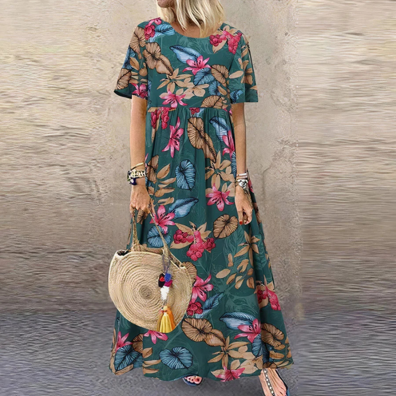 Diana - Damen Sommerkleid Mit Blumenmuster