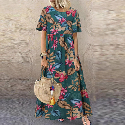 Diana - Damen Sommerkleid Mit Blumenmuster