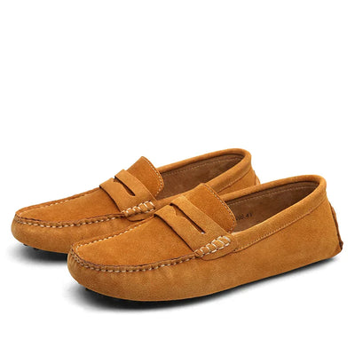 Dirk – Herren Wildleder Loafers im Italienischen Stil