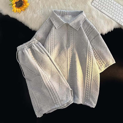 Dominic – Herren Anzug Sommer Locker Kurzarm Bequem Modern