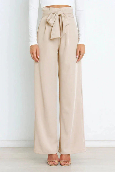 Hoch Taillierte Weite Hose für Damen