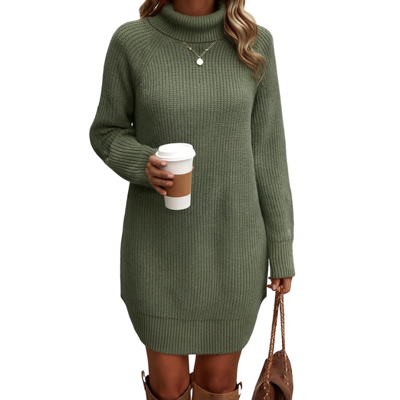 Elegantes Strickkleid Damen Lang – Warm und Vielseitig für Winter und Besondere Anlässe