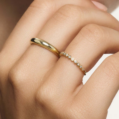Gold Midi Dome Ring