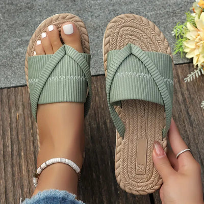 Elisabeth – Damen Slide-Sandalen Sommerlich Leicht Komfortabel