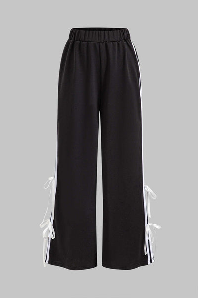 Leonie | Sportliches Zweiteiler-Set mit Schleifen-Details