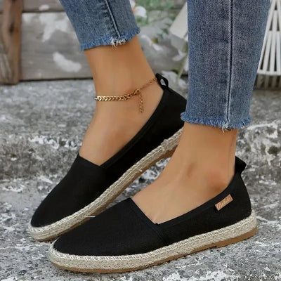 Rigmor – sommer-espadrilles aus leichtem canvas