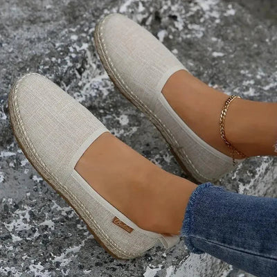 Rigmor – sommer-espadrilles aus leichtem canvas