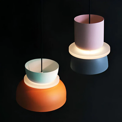 Bunte Glas-LED-Pendelleuchte für Esstisch und Wohnzimmer – Modernes Design, energieeffizient