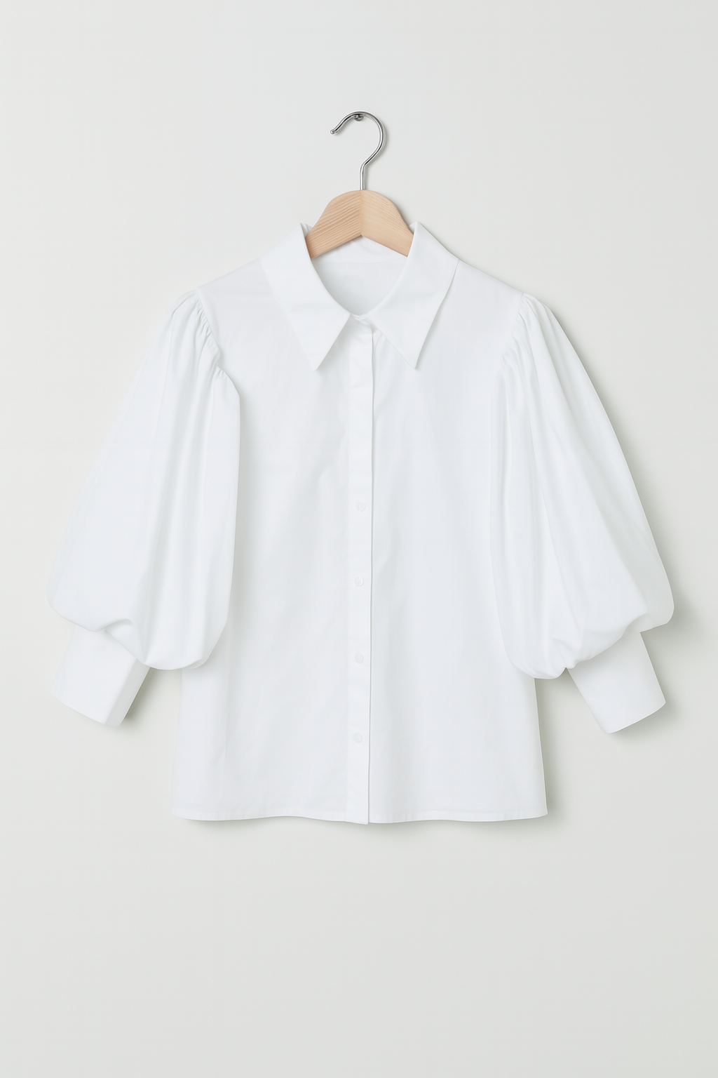 Modische Puffärmelbluse