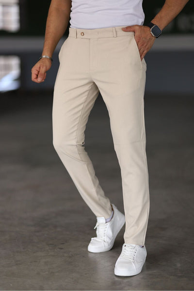 Georg - Chinos Slim Fit Beige Hose