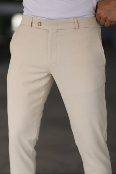 Georg - Chinos Slim Fit Beige Hose