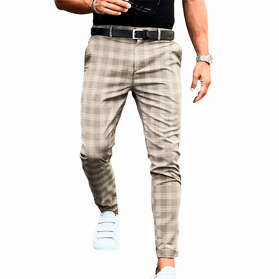 Elegante Karohose Für Herren, Bequem & Vielseitig, Ideal Für Jeden Anlass
