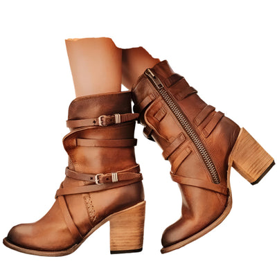 Aurelia Damen Ankle Boots – Vintage-inspirierte Absätze
