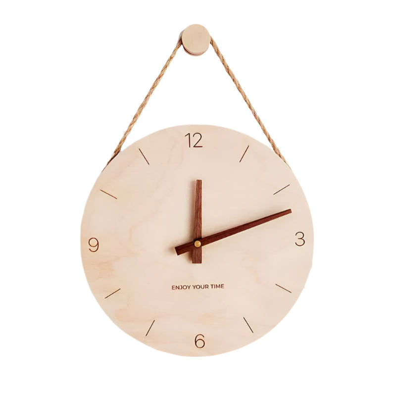 WoodHush Minimalistische Wanduhr