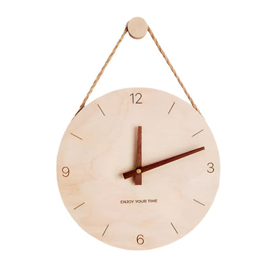 WoodHush Minimalistische Wanduhr