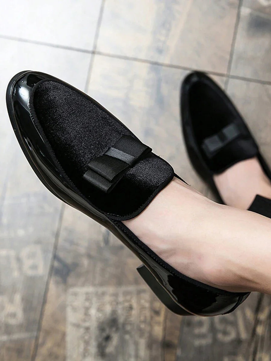 Hanno – Lackleder Loafer Herren Schleife Elegant Valentinstag