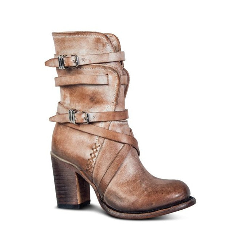 Aurelia Damen Ankle Boots – Vintage-inspirierte Absätze