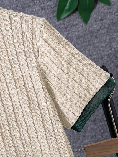 Helmut – Herren Sportset T-Shirt Und Shorts Kontrast Design