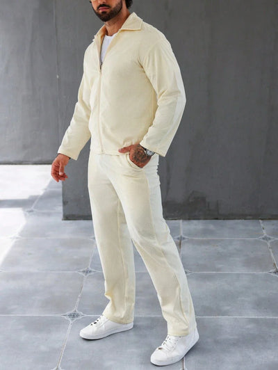 Henrik – Herren Set Mit Reißverschlussjacke Und Kordelzughose