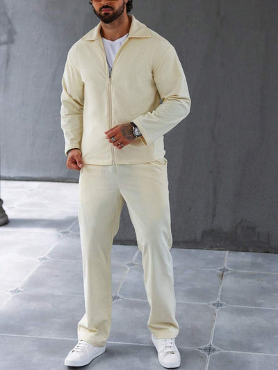 Henrik – Herren Set Mit Reißverschlussjacke Und Kordelzughose