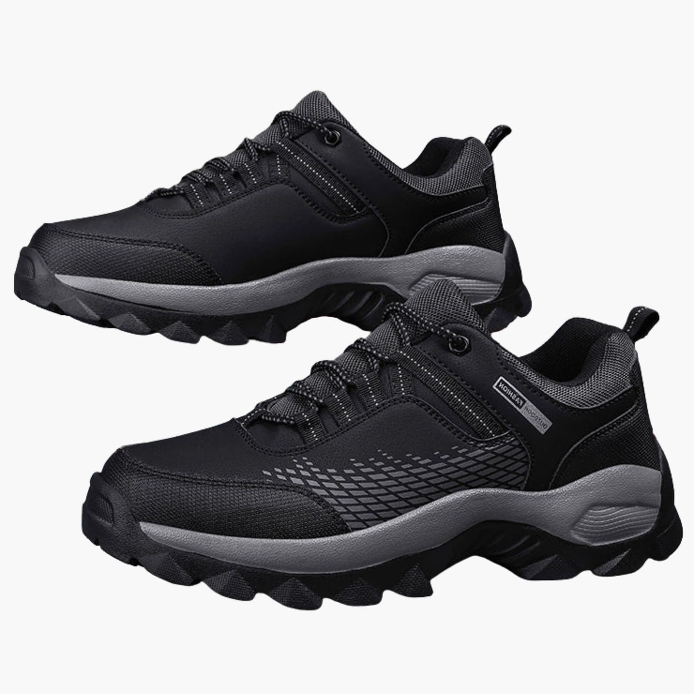 Herren Trekking Schuhe mit Schnürung und rutschfester Profilsohle