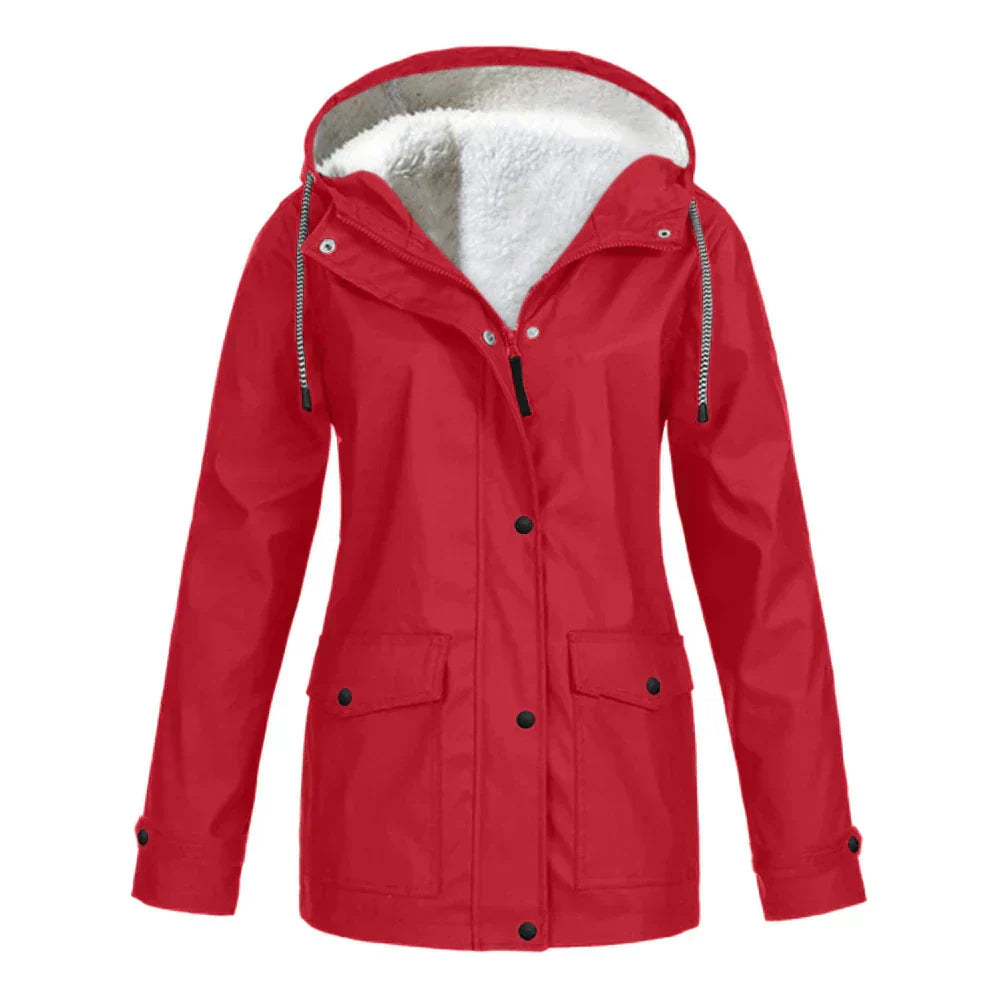 Regenjacke Damen Warm Gefüttert | Winddicht & Elegant