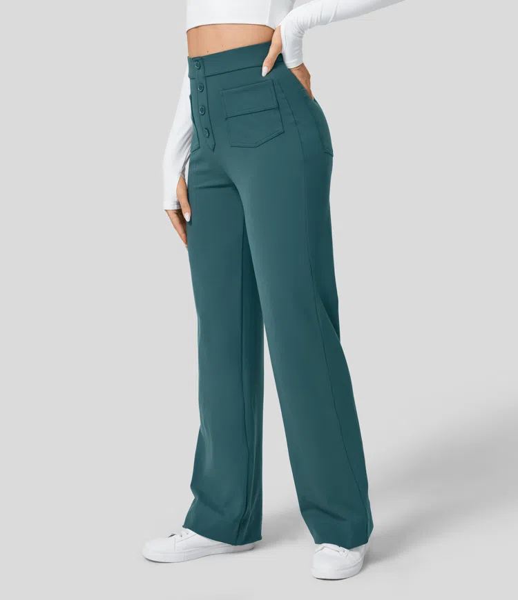 Hoch Taillierte Hose für Elegante Silhouette