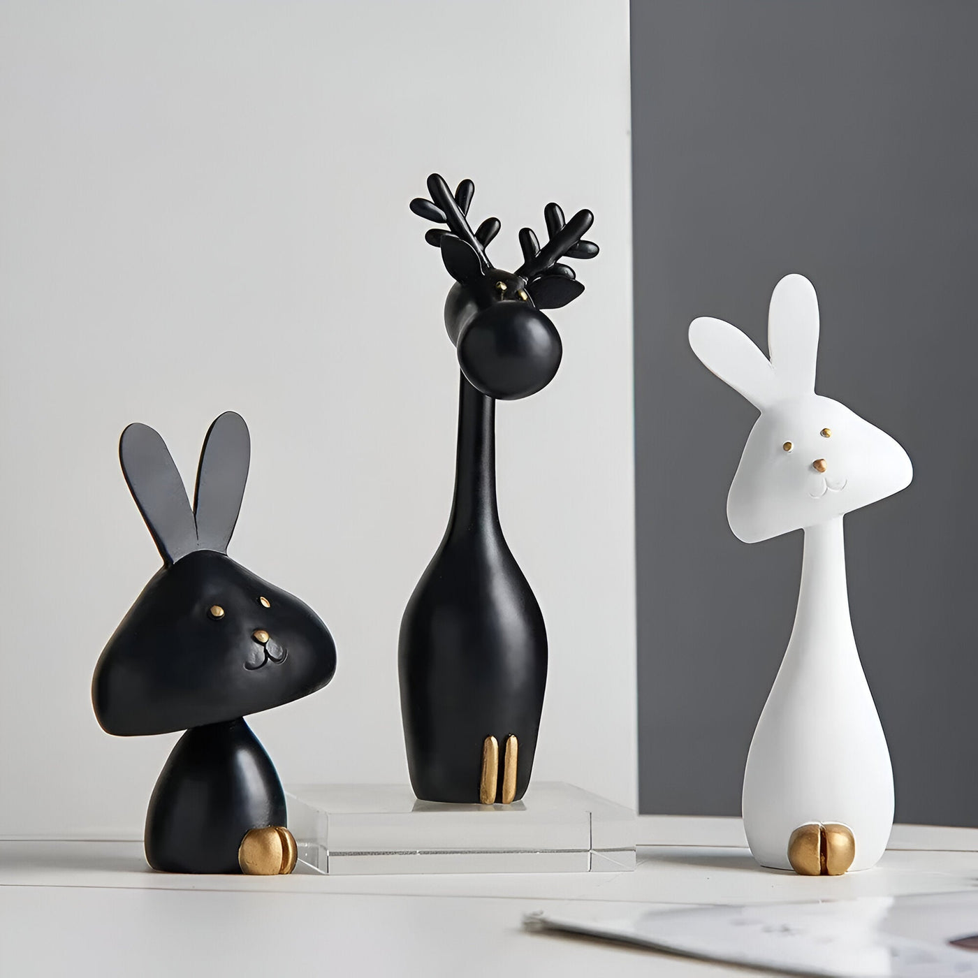 DecoPaws Elegante Tierfiguren für Moderne Tischdekoration