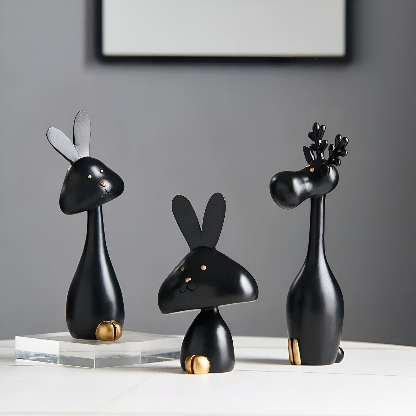 DecoPaws Elegante Tierfiguren für Moderne Tischdekoration