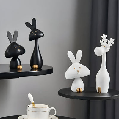 DecoPaws Elegante Tierfiguren für Moderne Tischdekoration