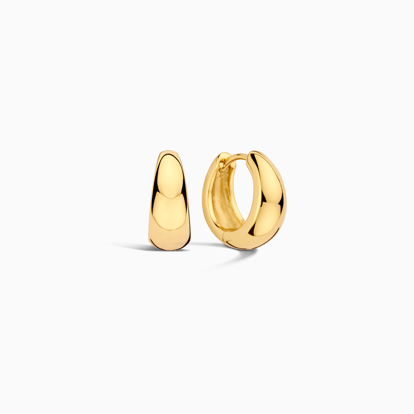 Gold Rue Hoop Earrings