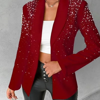 Blazer mit Perlenverzierung für Damen